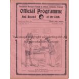 TOTTENHAM HOTSPUR Programme for the home Friendly v. Oxford University 10/11/1927, ex-binder.