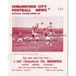 TOTTENHAM HOTSPUR Programme for the away Met. Lge. Cup match v. Chelmsford City Reserves 14/9/