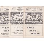 TRANMERE ROVERS Forty eight home programmes mainly 1960's with 3 from the 50's. Generally good