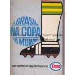 1966 FIFA WORLD CUP ENGLAND An 84-page tournament programme produced by Esso in Brazil prior to