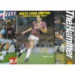 WEST HAM UNITED Approximately 300 home and away programmes. Homes X 240 and aways X 60 inc. 3 X