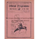 TOTTENHAM HOTSPUR Programme for the home London Combination match v. Portsmouth 21/9/1935,