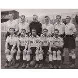 NEWPORT COUNTY A B/W 8" X 6" team group for 27/4/1966 with Western Mail press stamp. Generally good