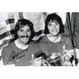 AUTOGRAPHED STEVE HEIGHWAY 1974 Photo 12" x 8" of Liverpool goalscorers Steve Heighway and Kevin