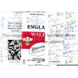 RUGBY AUTOGRAPHS Signed Book Richard Hill England International Autobiography 2006 , England v Wales