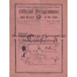 TOTTENHAM HOTSPUR V PORT VALE 1932 Programme for the League match at Tottenham 5/11/1932, folded and