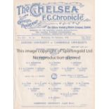 OXFORD V CAMBRIDGE 1925 AT CHELSEA Single sheet programme for the Varsity match 9/12/1925, ex-