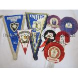 ROSETTES / PENNANTS A collection of five rosettes and three pennants from the 1960's and 1970's.
