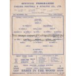 CHELSEA Home programme v West Ham United 25/12/1944 for the postponed match. Light folds. No