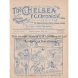 CHELSEA Home programme v Everton 26/2/1921. Ex Bound Volume. Generally good