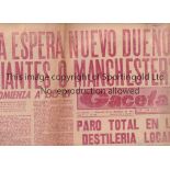1968 INTERCONTINENTAL CUP Estudiantes de la Plata v Manchester United (1st Leg) played 25/9/1968