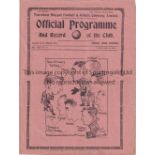 SPURS Programme Tottenham v Chesterfield FA Cup 5th Round Replay 16/2/1938. Horizontal fold.