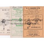 HEADINGTON Three programmes featuring Headington United in the 1952/53 season. Home v Chelmsford