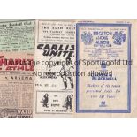1950's A collection of 190 programmes of League Clubs almost all from the 1950's with just a few
