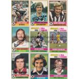 AUTOGRAPHED TOPPS TRADE CARDS Thirty five cards from the 1977/78 set including Tony Currie, Archie