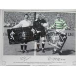 AUTOGRAPHED McNEILL & MACKAY 1967 Limited edition 16" x 12" print of captains Billy McNeill of