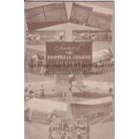 ARSENAL V TOTTENHAM HOTSPUR 1938 FL JUBILEE Special Jubilee programme for the match at Arsenal 20/