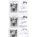 AUTOGRAPHED TOTTENHAM 1961 Set of Commemorative Covers, issued by Sporting Legends in 2008, of a