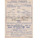 ARSENAL V MILLWALL AT CHELSEA 1945 Single sheet programme for the FL South Cup Semi-Final 17/3/1945,