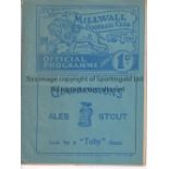 LONDON SENIOR CUP FINAL AT MILLWALL 1939 Programme for Dulwich Hamlet v Erith & Belvedere 18/5/1939.