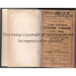 CRICKET WISDEN Green rebind of original softback John Wisden Cricketers' Almanack for 1909. 46th