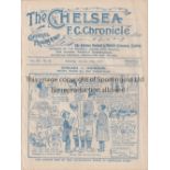 CHELSEA Home programme v Swindon Town FA Cup 2nd Round 31/1/1920. Ex Bound Volume. 4 Page. Generally