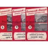 BOURNEMOUTH A collection of 68 Bournemouth home programmes. 1956/57 (2) , 1957/58 (1), 1958/59 (