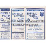 NON-LEAGUE FOOTBALL PROGRAMMES Over 50 programmes from the 1960's including Wimbledon v Ilford 62/