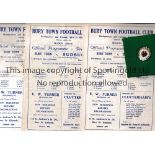 BURY TOWN Twenty seven home programmes from the 1950's and 1960's inc. 1956/7 X 4, 1957/8 X 5 and