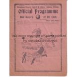 TOTTENHAM HOTSPUR Programme for the home London Combination match v. Chelsea 7/3/1936, slightly