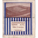1936 FA CUP SEMI-FINAL / ARSENAL V GRIMSBY Programme for the match at Huddersfield Town. Generally