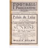 LIVERPOOL V NEWCASTLE UNITED / EVERTON RES. V LIVERPOOL RES. 1928 Joint issue programme 13/10/