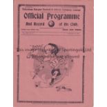 SPURS Programme Tottenham v New Brighton FA Cup 4th Round 26/1/1938. Very light horizontal fold. A