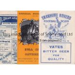 GATESHEAD AFC Four away programmes for season 1952/3 v. Hull FA Cup team changes, Oldham slight