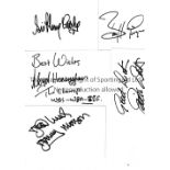 BOXING AUTOGRAPHS Twelve signed white cards including Chris Eubanks, Barry McGuigan, Garry Mason,