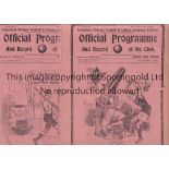 TOTTENHAM HOTSPUR V CLAPTON ORIENT 1930 & 1931 Two programmes for the London Combination matches
