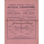 ARSENAL V DYNAMO MOSCOW 1945 Single sheet Arsenal home programme for the Friendly 1/11/1945, minor