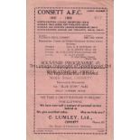 SUNDERLAND Programme for the away Friendly v. English League XI played at Consett A.F.C.7/5/1948