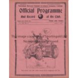 TOTTENHAM HOTSPUR Programme for the home League match v. Notts. County 5/4/1930, ex-binder.