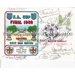 AUTOGRAPHED WEST HAM 1980 COVER First Day Cover issued by Dawn Covers for the 1980 FA Cup Final,