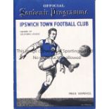 IPSWICH TOWN Home programme v. Tunbridge Well Rangers 29/8/1936, Southern League. Good