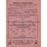 TOTTENHAM HOTSPUR V CHELSEA 1945 Single sheet programme for the FL South match at Tottenham 24/11/