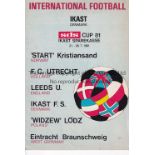 LEEDS UNITED Programme for the Ikast Tournament 21-28/7/1981 including Leeds, Widzew Lodz and FC