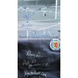 AUTOGRAPHED SCOTLAND 1967 Replica shirt as worn in Scotland´s 3-2 victory over England at Wembley in