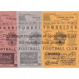 TONBRIDGE FC Fifty seven home programmes from 1960's and 1970's inc. 60/1 single sheet v