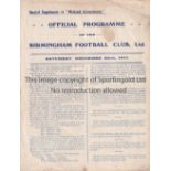 BIRMINGHAM V HULL CITY 1911 Four page official programme which was a special supplement to Midland