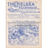 CHELSEA Home programme v Liverpool 18/10/1913. Ex Bound Volume. Generally good