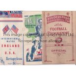 PROGRAMME MISCELLANY A collection of 6 miscellaneous sports programmes. Rugby Union England v