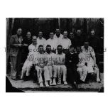 TEAM GROUP PHOTOS Thirteen reprinted B/W photos including Bishop Auckland 1899/1900, Portsmouth FA