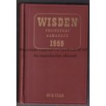 WISDEN Original Publishers Hardback John Wisden's Cricketers' Almanack 1959. Complete. Good